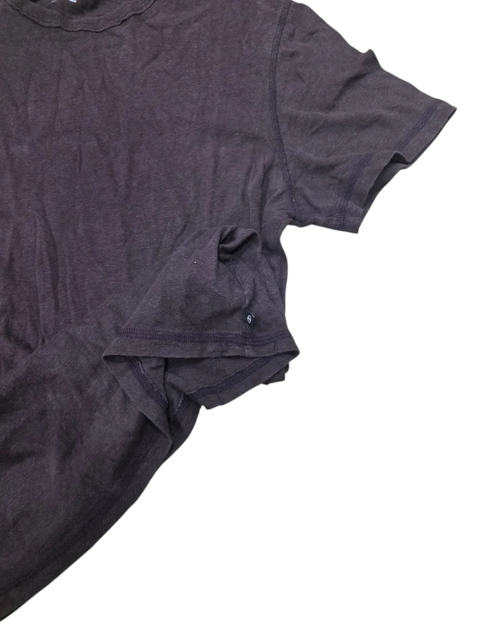 Ag Adriano Goldschmied Brown Cotton Short Sleeve Basic Crew Tee S - Picture 2 of 4